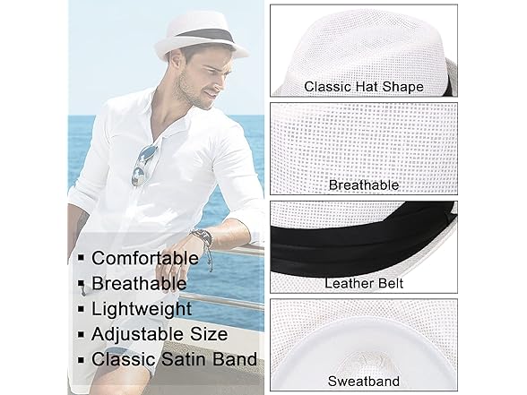  Simplicity Beach Sun Hat Men Ganster Fe