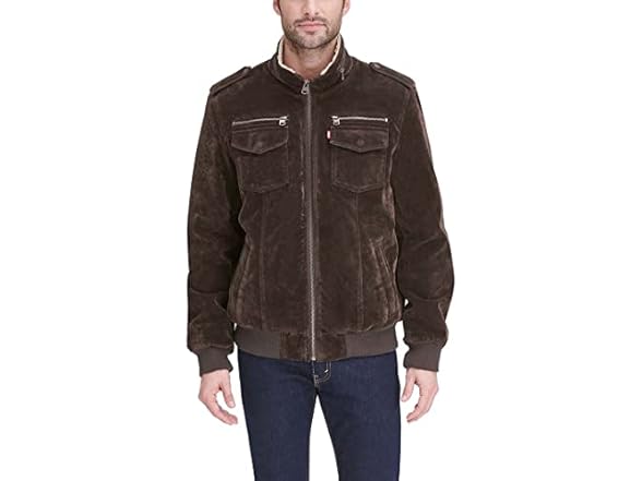 Dark Brown Faux Suede