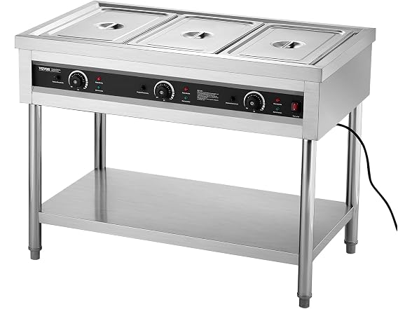 3-Pan Commercial Food Warmer
