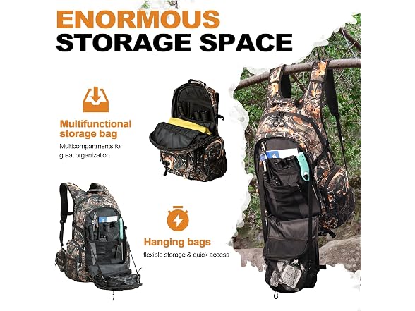 uniHimal Camo Hunting Backpack 35L