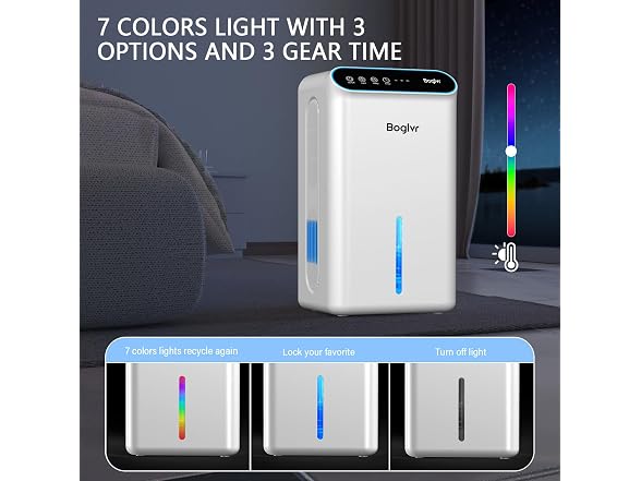 boglvr Dehumidifier 1000 Sq.Ft