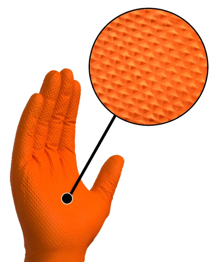 Royalty Premier 8 Mil 1000pcs Orange Nitrile Gloves - Gallery 5