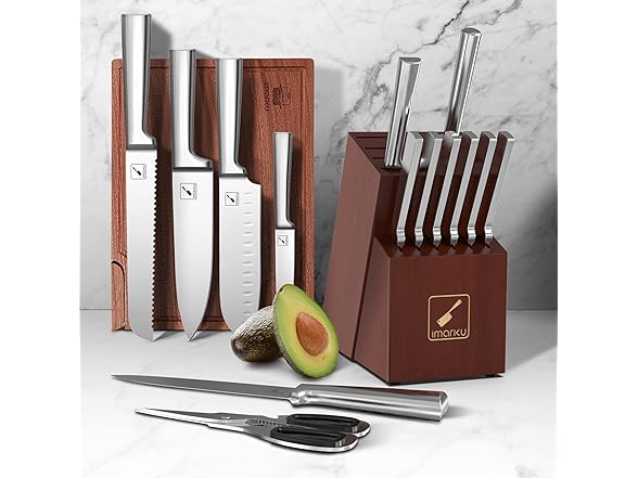 imarku 15 Pieces Knife Set