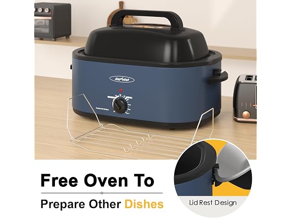 Sunvivi Electric Roaster Oven, 26 Qt