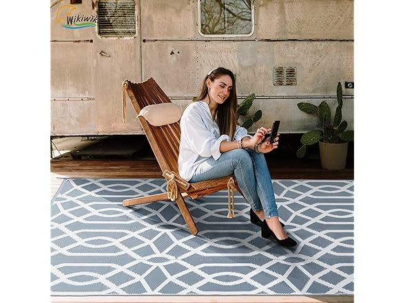 wikiwiki Outdoor Rug, 6x9ft