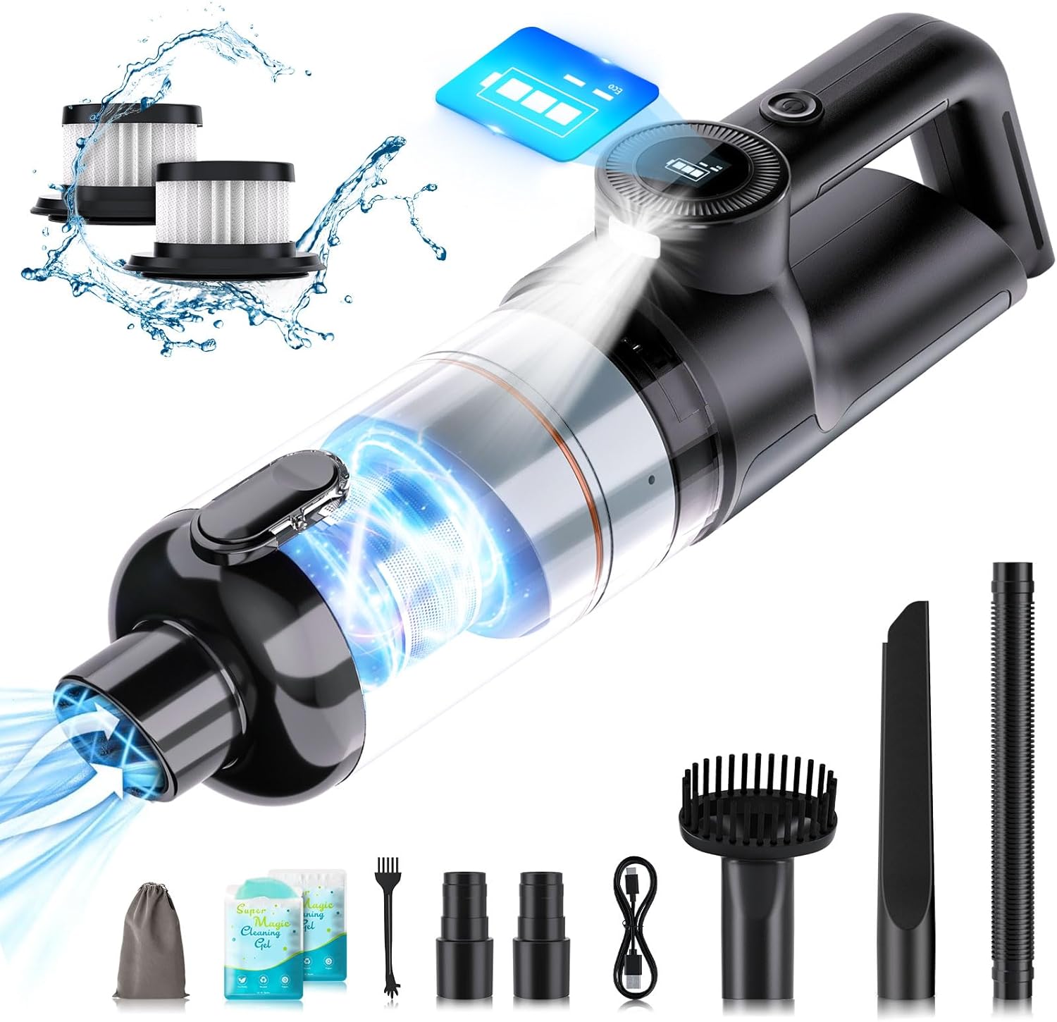 Cordless Handheld Vacuum w/ LCD Display - Gallery 3