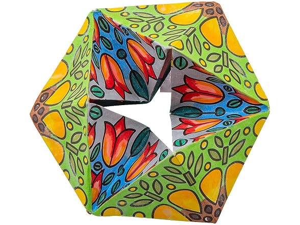 Fun Express Color Your Own Flower Kaleidocycles - 12 Pieces