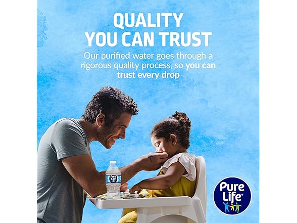 Pure Life Purified Water Bottles, 12 Pack