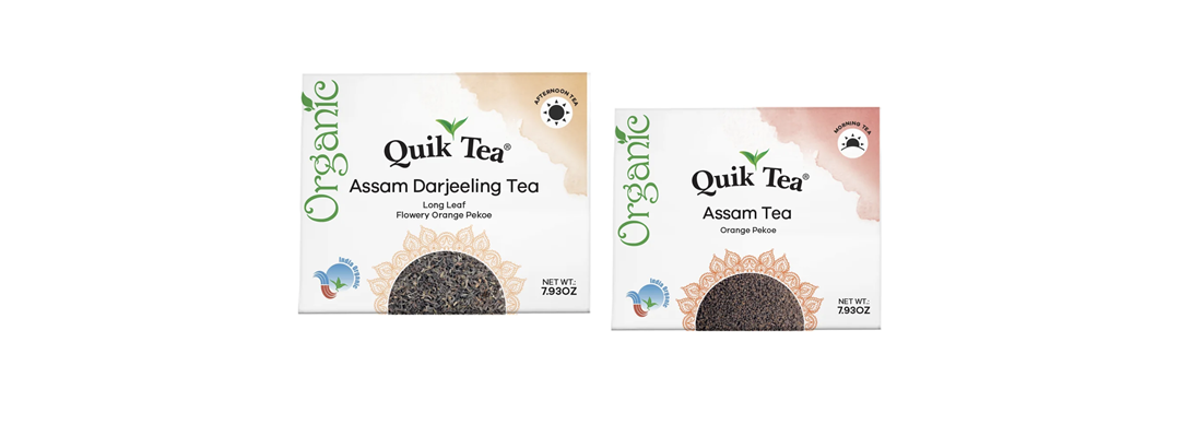 (6pk) QuikTea Organic Assam Long Leaf Tea
