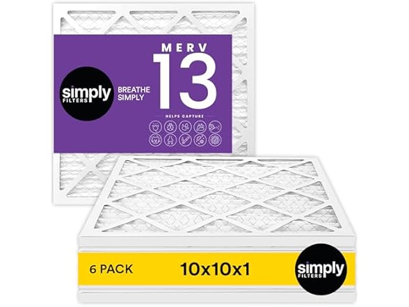 Simply 1Air Filter, Merv 13, MPR 1500, 6 Pack