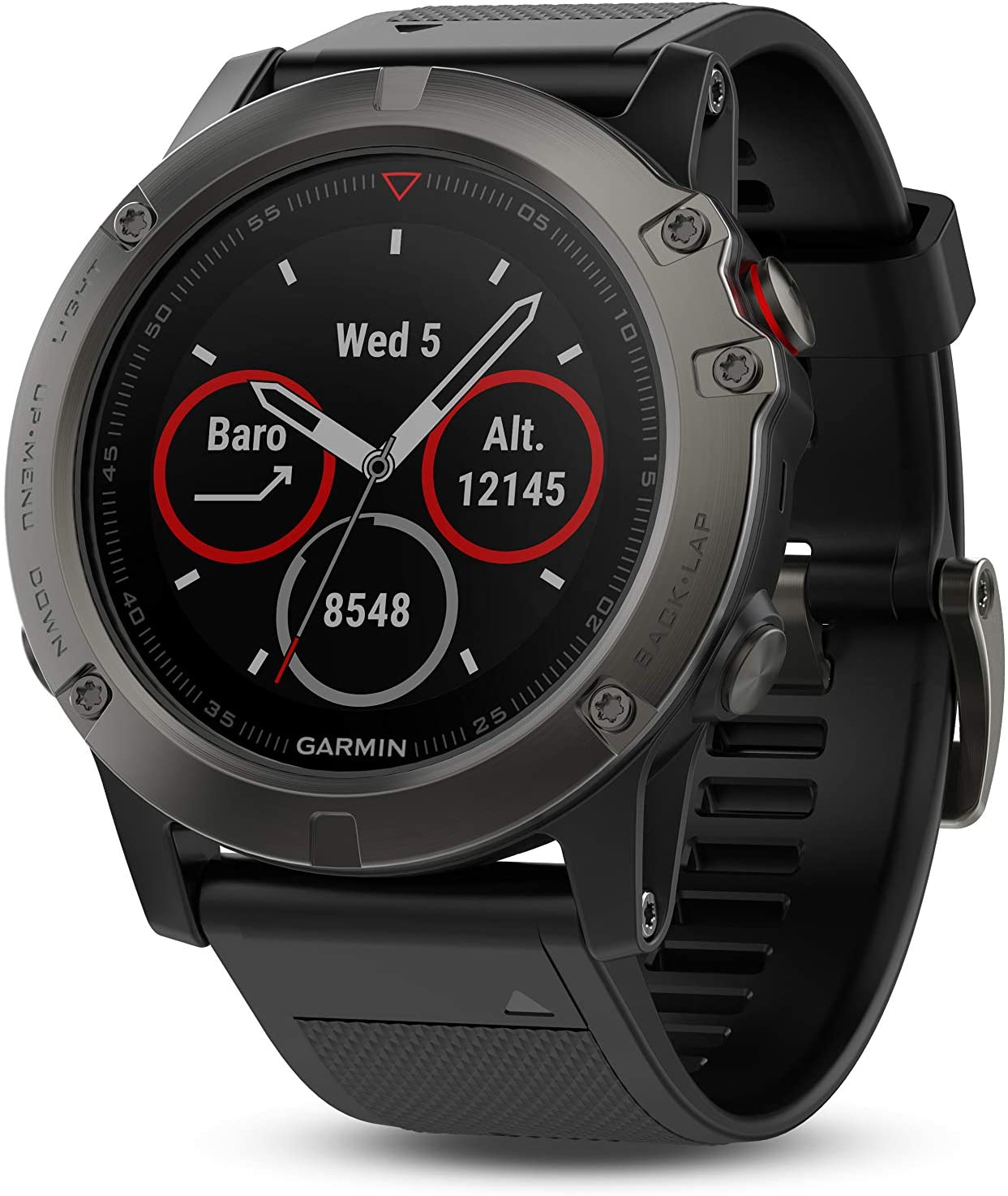 Garmin 010-01733-00 NA Fenix 5X Sapphire Slate (Open Box) - Gallery 2