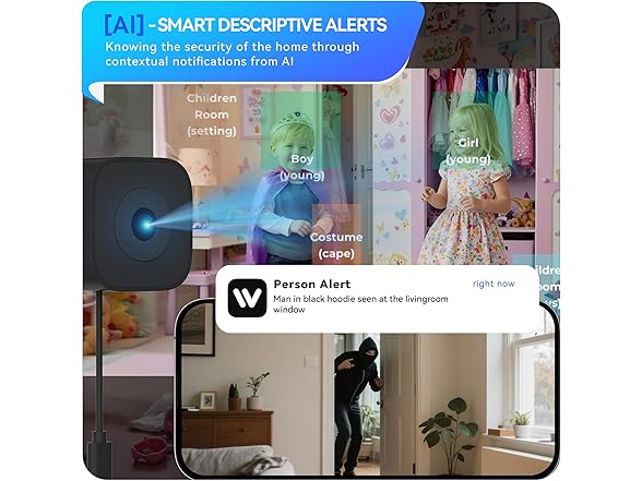 Sirwu Magnetic Window Security Camera