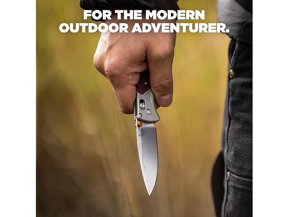 Benchmade Bugout Knife - Ash Gray/Red