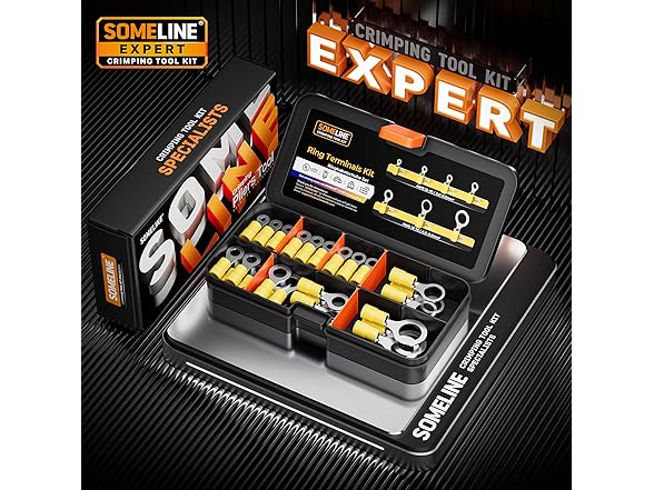 SOMELINE PVC Ring Crimp Terminals