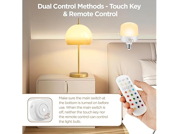 YoChoice T103 Rechargeable Light Bulb 4Pack