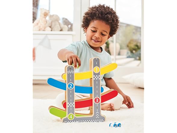 Hape Toddler Wooden Race Track Car