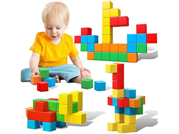Magnetic Blocks, 1.41 inch Large Magnetic Building Blocks