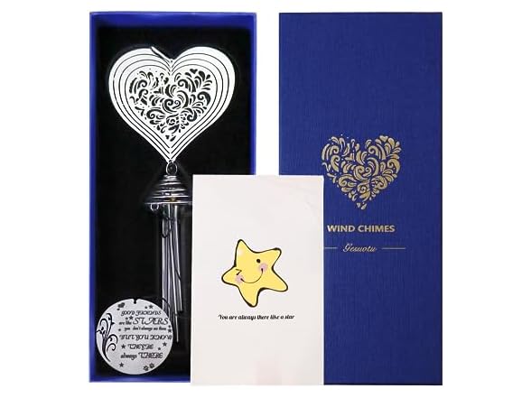 Best Friend Wind Chime with a Heart