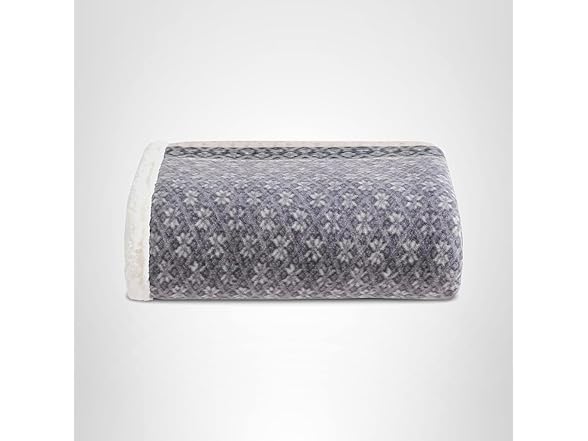 Eddie Bauer Fleece & Plush Sherpa Throw Blanket