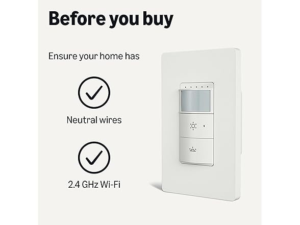 Smart Motion Dimmer Switch White