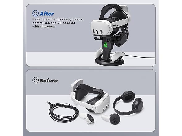 Lampelc VR Charging Dock for Meta Quest 3S/3/2