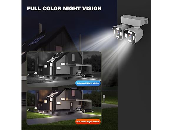 Xparkin Dual Lens Outdoor Cameras | 2.5/5K