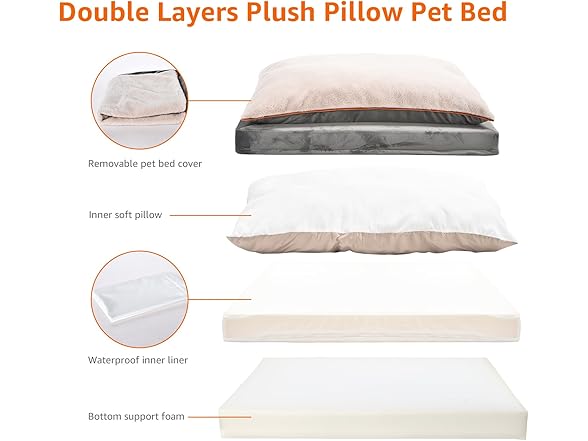 Amazon Basics Dog Bed with Cooling Gel Memory Foam