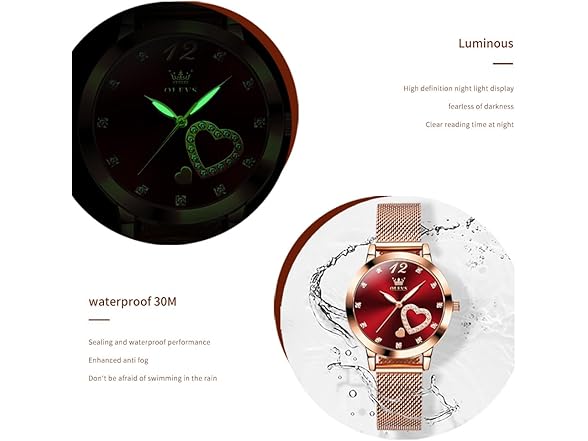 OLEVS Women’s Mesh Dress Watch