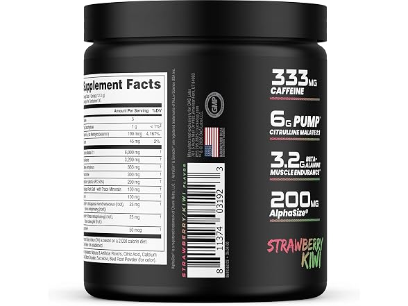 Bucked Up Woke HIGH STIM Pre Workout Best Tasting