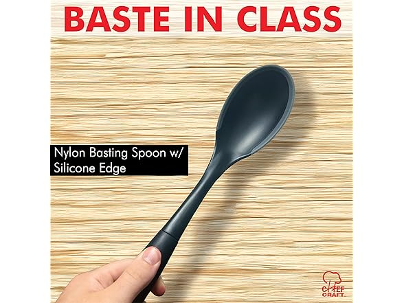Chef Craft Nylon Spoon w/Silicone Edge