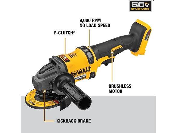DEWALT DCG418X1 FLEXVOLT 60V MAX* Angle Grinder Kit