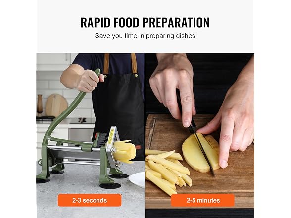 French Fry Cutter, Potato Slicer with 3/8-Inch