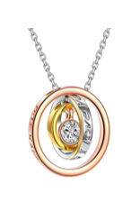 Tri Color I Love You Pendant - Gallery 6