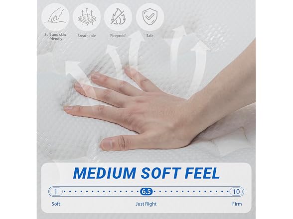 inight 12 Inch Queen Luxury Hybrid Mattress, Medium Firm