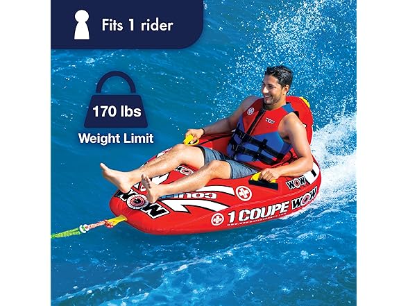WOW Coupe Cockpit Towable Tube 1 Person