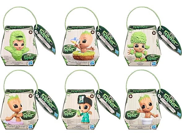 Marvel I Am Groot Figure Collection, 6 Figures