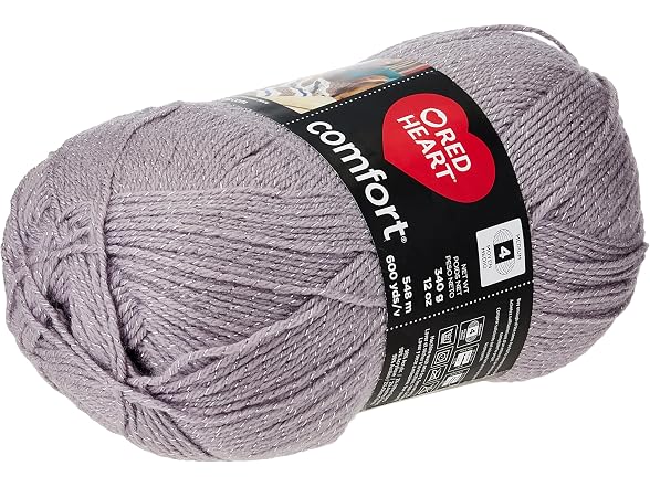 RED HEART E707D.5002 Comfort Shimmers Yarn,