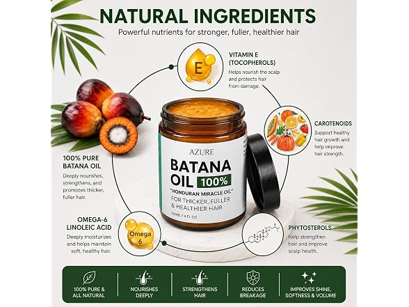 AZURE Batana Oil Paste for Hair Growth 100 Pure
