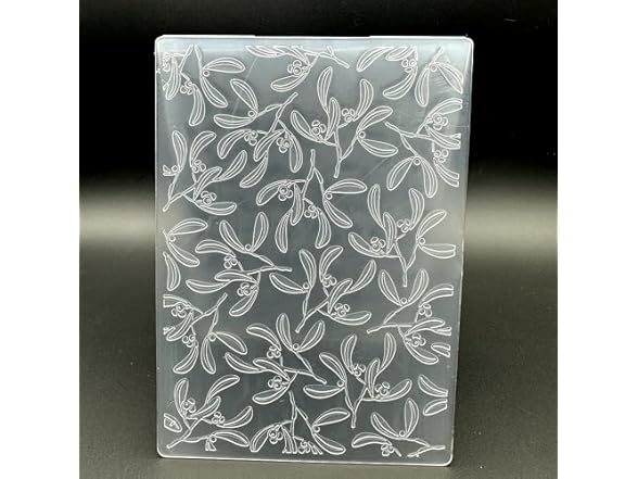 zhxcgooyx 3D Plastic Emboss Template Christmas Leaves