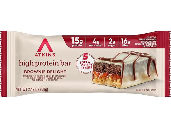 4CT Brownie Delight Layered High Protein Bar