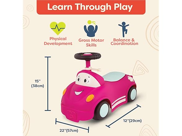 B. toys – Push CarToy, Ride On Race Car, Walker