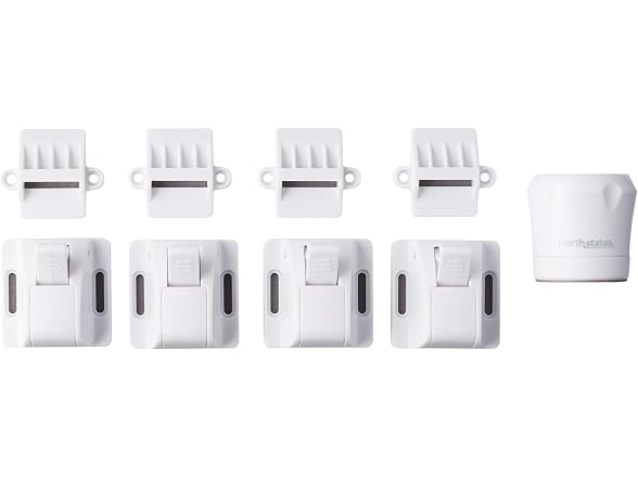 Magnetic Cabinet Locks, 4 Pack