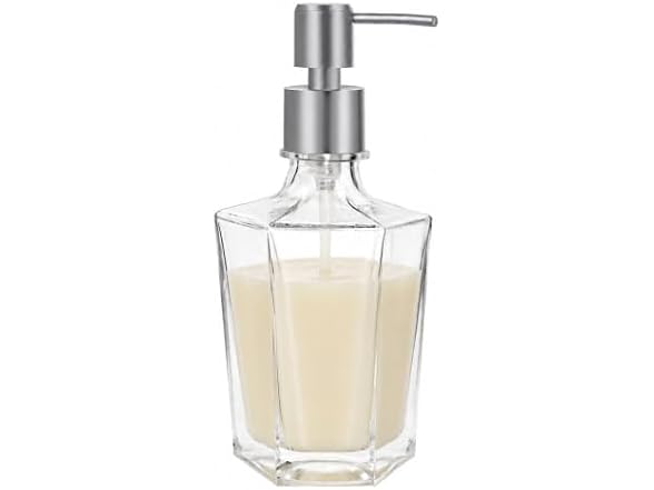 OGGI 9.5oz Concave Glass Soap Dispenser