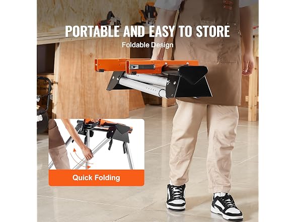 Miter Saw Stand, 36in Collapsible Miter