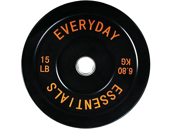 BalanceFrom Weight Plate with Steel Hub, 15LB Pair