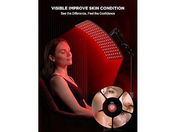 INTEO Red Light Therapy Lamp