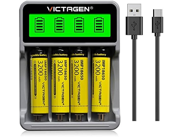 VICTAGEN Victagen_Combo 18650 Battery Charger Combo