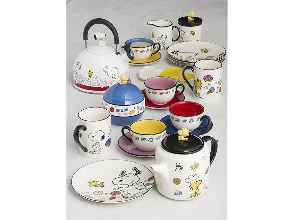 Lenox Chef Snoopy Porcelain Sugar and Creamer Set