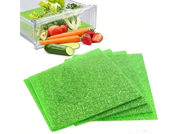 $9.49 MAXTBEE 4 Pcs Fridge Drawer Liners dealfomo