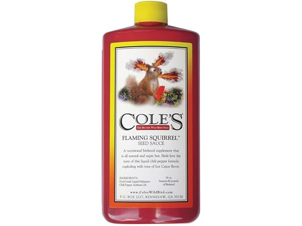 Cole's FS16 Flaming Squirrel Seed Sauce, 16-Oz